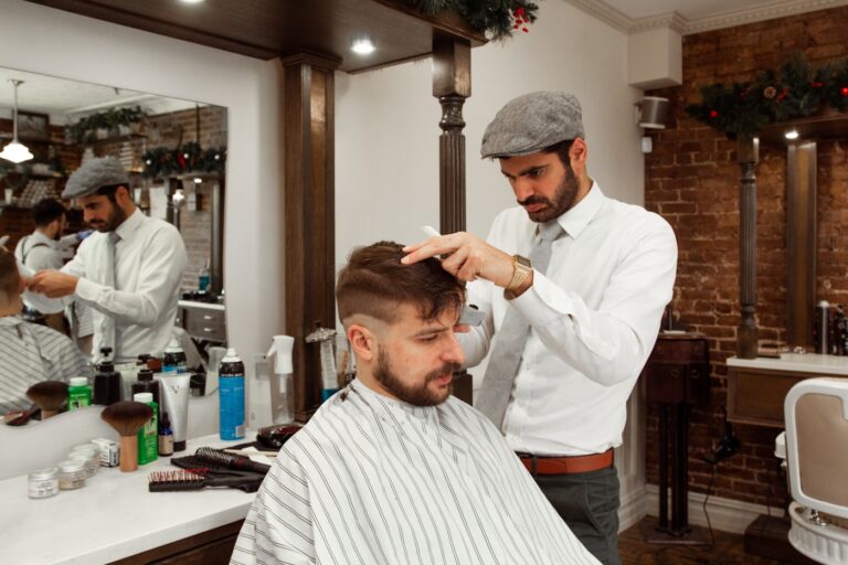 Beard grooming and trim at DM Salon, Hooghly