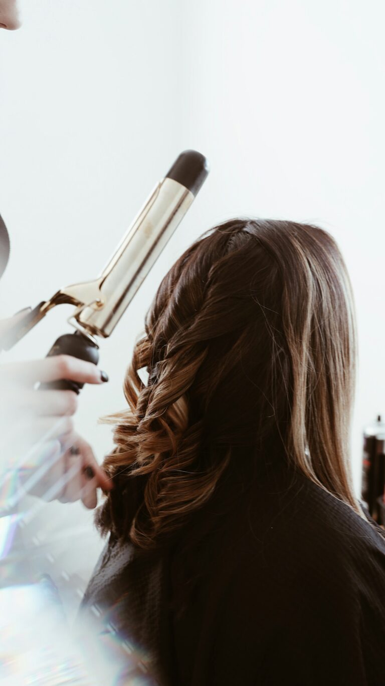Bridal hair styling with curls at DM Salon, Hooghly